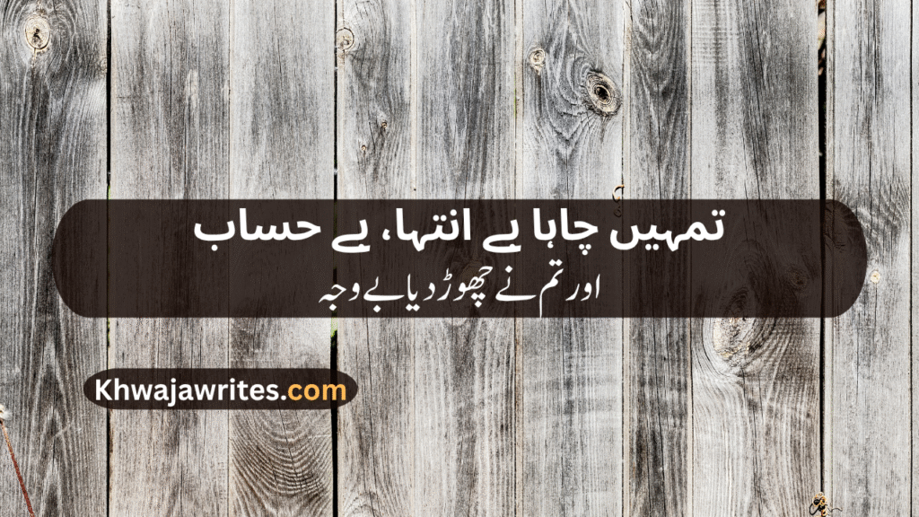 Sad Lines In Urdu