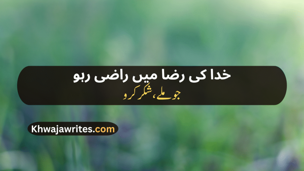 Decent Poetry In Urdu