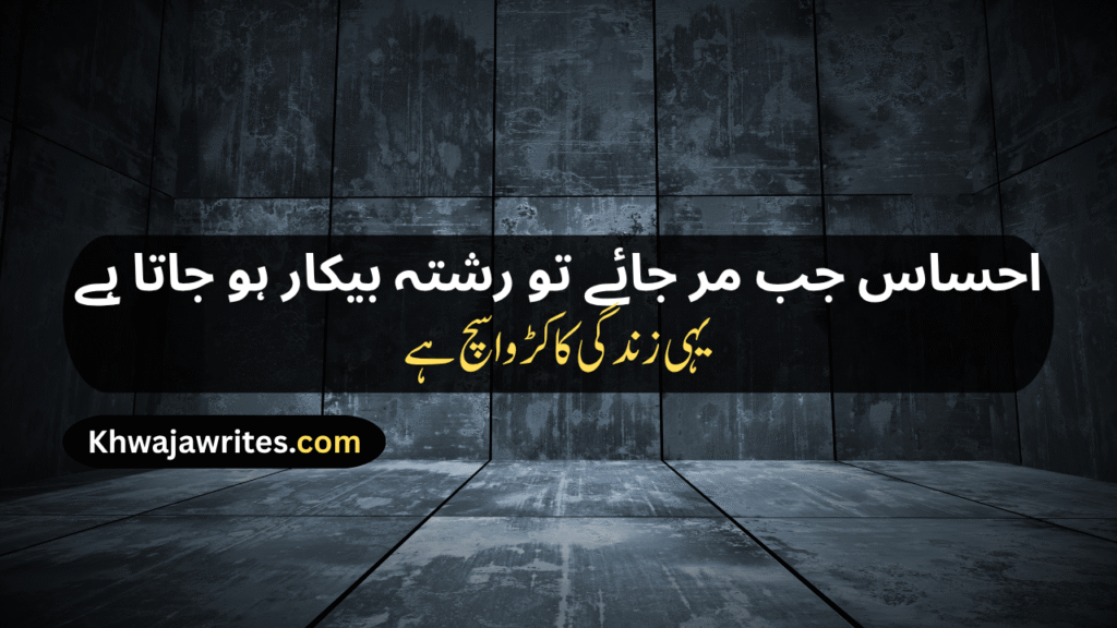 Urdu Poetry On Reality Of Life