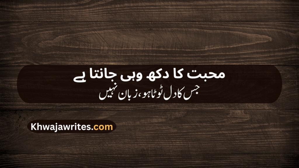 Sad Lines In Urdu