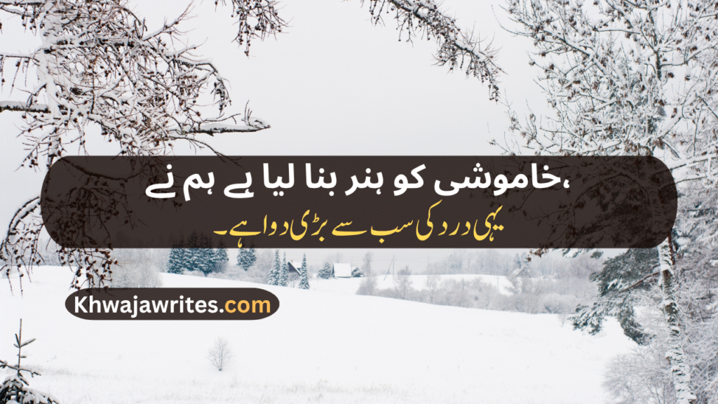 Khamoshi Poetry In Urdu