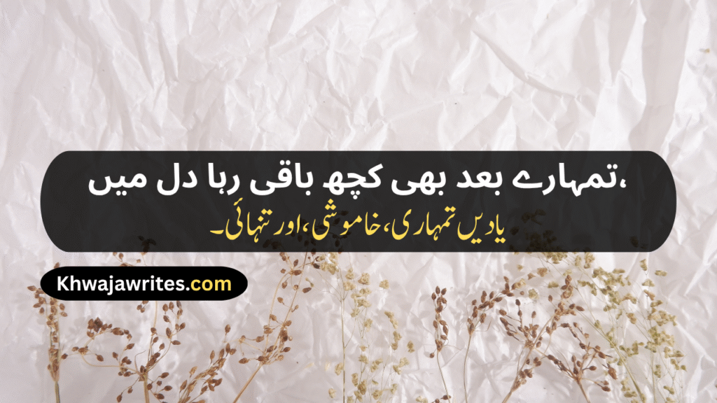Aesthetic Urdu Poetry