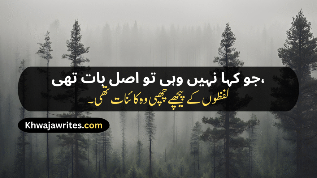 Unique Poetry In Urdu