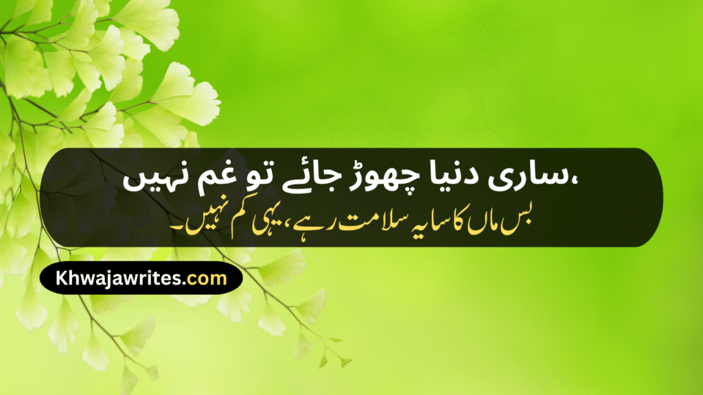 Mom Poetry In Urdu