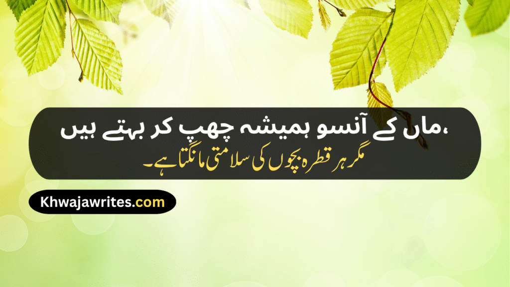 Mom Poetry In Urdu