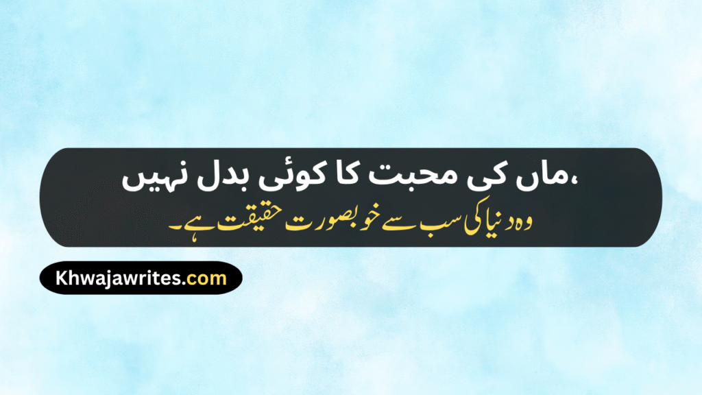 Mom Poetry In Urdu